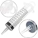 DEPEPE Plastic Syringes 8 Packs 60ml 100ml Catheter Tip Syringe with Caps for Scientific Lab, Measurement, Dispensing, Watering, Refilling