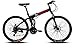 Produktbild Klappfahrrad Erwachsene 24 Zoll Fahrrad Klapprad Damen Herren 21-Speed City Bike Faltrad Fahrrad Tiefer Einstieg Folding Bike Fahrrad Mit Doppelfederung Unisex black, 26 inches