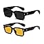 2 Pack (Black/Grey+black/Orange)