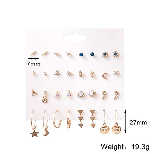 80 Pairs Earring Sets for Women Hypoallergenic Assorted Multiple Stud Earrings Set Cute Star Moon Heart Ball Faux Pearl Small Butterfly Jewelry Graduation Gifts3