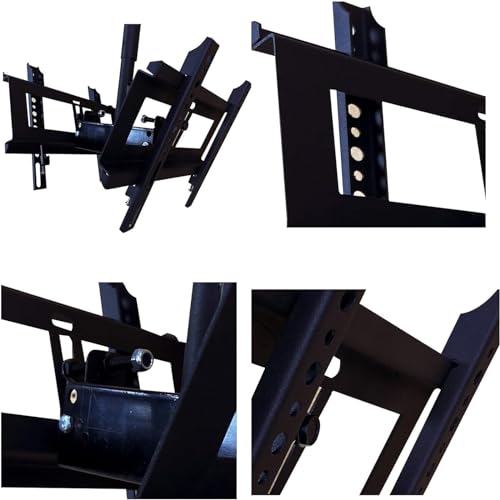 Support de plafond TV 400x400 mm robuste et orientable pour double écran LCD - 8