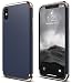 elago Empire Series iPhone X Case - Scratch Resistant Grip Coated Slim Fit Dual Toned Protective Cover for Apple iPhone X (2017) - Rose Gold/Jean Indigo