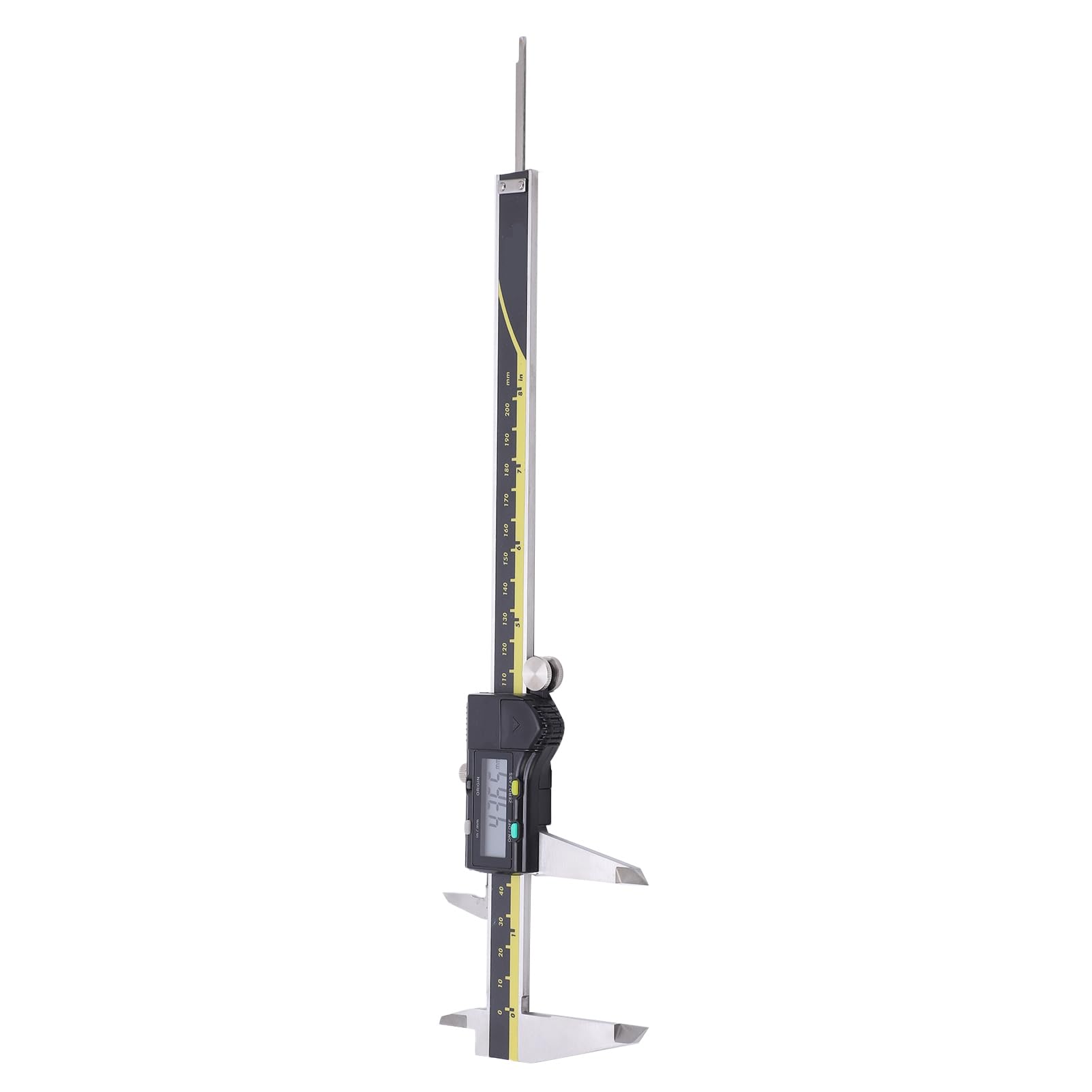 Calibro elettronico digitale 200 mm ad alta precisione 0,01 mm schermo LED calibro a corsoio strumento di misurazione per ingegneri meccanici artigiani acciaio nero