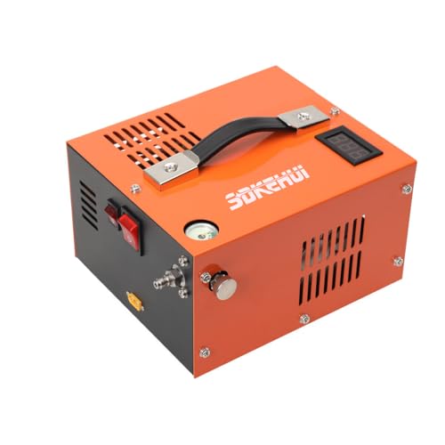 PCP Compressor Air Compressor, DC12V AC230V, 4500psi 30Mpa, High Pressure Pump, UK Plug