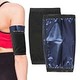 Reductor de brazos, mangas de compresión ajustables, 2 piezas, entrenador de brazo para sudar para mujeres y hombres, gimnasio en casa, pérdida de peso, fitness, deportes, ejercicio, entrenamiento al