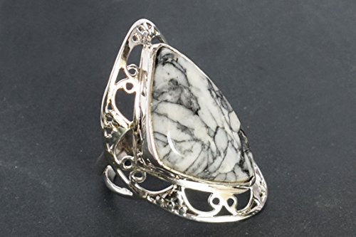 Bague argent piñolithe poire : rompez avec les bijoux de série ternes - 2