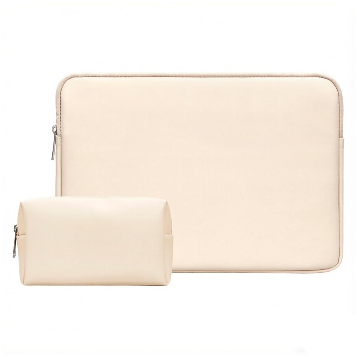 Grobo Custodia per computer portatile, in pelle PU, impermeabile, con custodia per accessori per notebook da 13 a 14 pollici