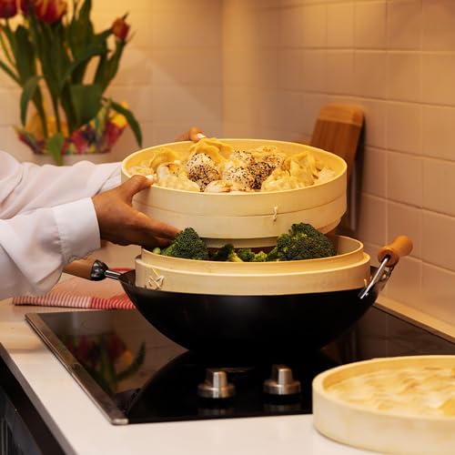 Joyce Chen Steamer, Bamboo, Tan