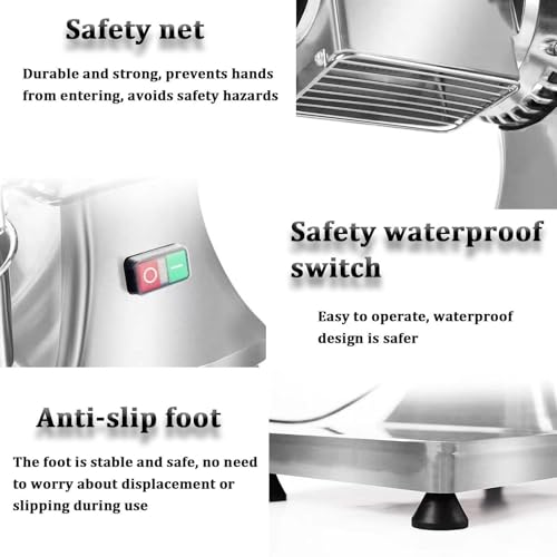 Electric Rotary Cheese Grater, Stainless Steel Commercial Grade, For Cheese Butter Bread Bran, Large Breadcrumb Cutter