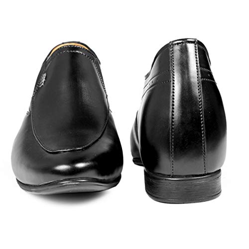 Image of Men's 9 cm (3.5 Inch) Height Increasing Dress Slip-On Formal Faux Leather Shoes