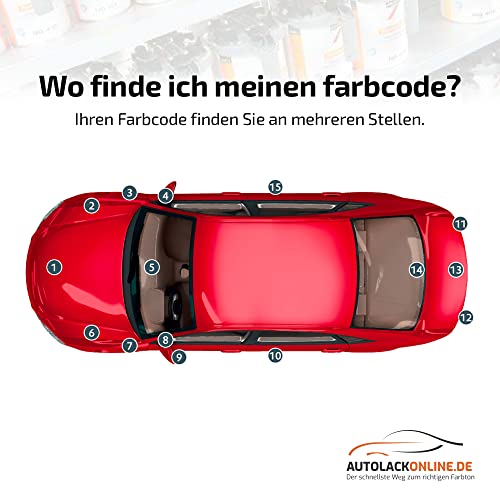 uniQum Autolack Lackstift fürs Auto MINI British Racing Green IV WC3B Autolack Reparatur 30 ml