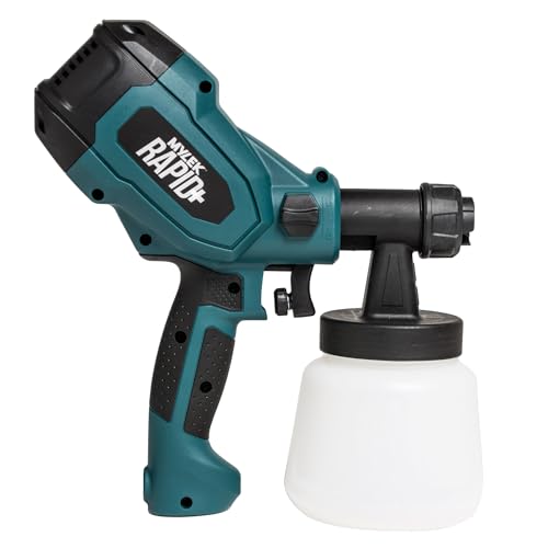 MYLEK Electric Paint Sprayer Gun 400W Indoor, Outdoor, Home or Garden, Fences, Walls, Wood, Solvents, Water Based Paints, Emulsions, Primers, Oil, Stain, Varnish, Preservatives & More
