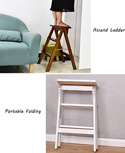 Taburete de escalera plegable para alcanzar muebles altos de cocina 5