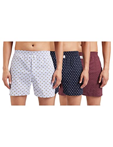 Image of Longies Men's Cotton Printed Regular Boxer Shorts