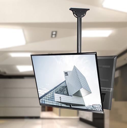 Soporte de TV de Techo de 2 Lados, Altura telescópica, Soporte de TV Colgante de Movimiento Completo, Compatible con la mayoría de televisores LED 4K de 32 a 70 Pulgadas
