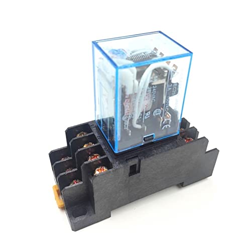Mini relais électromagnétique MY4NJ DC 12V avec prise PYF14A pour circuit électrique