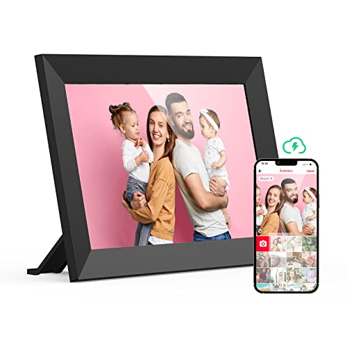 Digital Picture Frame, SVANTTO 10.1 inch WiFi Digital Photo Frame with 16GB Storage, 1280x800 IPS Touch Screen, Auto-Rotate, Share Moments via Free Frameo App Anywhere- Gifts for Friends and Family