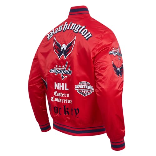 Image of Pro Standard Mens NHL Old English Satin Jacket