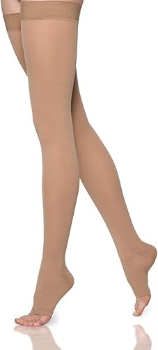 Miniatura 5 de SIGVARIS Essential Opaque 860 - Altas de muslo abiertas con agarre superior de 20-30 mmHg para mujer
