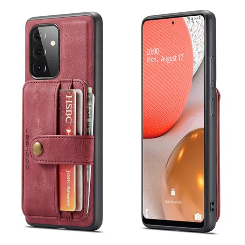 Étui Samsung Galaxy A72 5G idéal pour voyager léger avec porte-cartes détachable