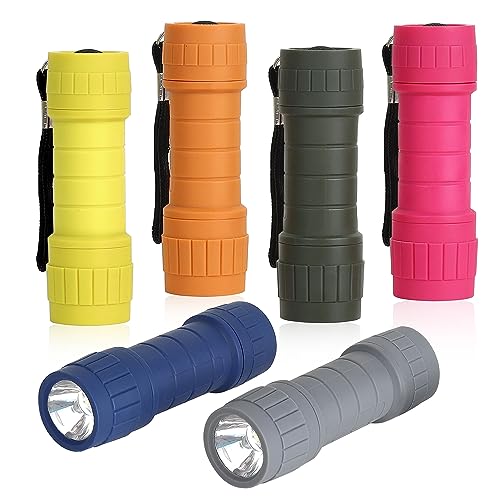 Seamagic 6-Pack Small Flashlights Set, Super Bright 100 Lumen Led Flashlight Pack With 18-Piece Aaa Batteries Included, Mini Flashlight For Kids, Outdoor Flashlight For Camping, Hiking, Emergency #TOP20