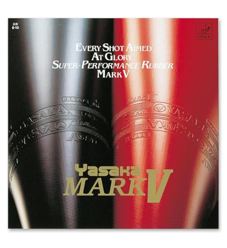 Yasaka Mark V Table Tennis Rubber: Color-Black, Sponge Thickness-1.5 mm