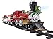 Lionel Battery-Operated North Pole Central Freight Toy Train Set with Bluetooth, Locomotive, Train Cars, & Track with Authentic Train Sounds, Lights, & Water Vapor Smoke Effects for Kids 4+