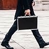 Amosfun Portable Aluminium Alloy Microphone Carrying Case with Internal Foam Layer and Drop Protection, Lightweight Black Mic Storage Box Suitable for Outdoor Use with Handle #5