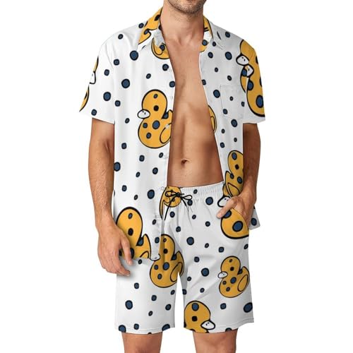 Chemise Hawaïenne Homme et Short pour des Vacances d'Été Décontractées à la Plage