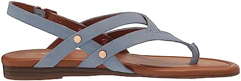 Franco Sarto Sarto Womens Gretchen Strappy Sandal Clear Sky Suede 6 M | Image 5