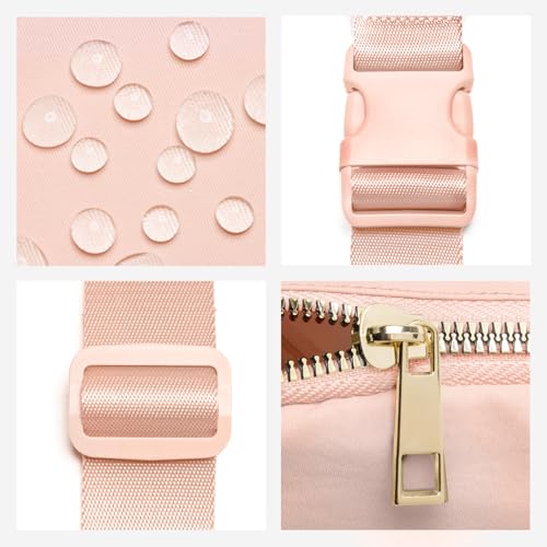 Image of Gitus Gifts for 8 9 10 11 12 Year Old Girls Belt Bag Fanny Pack Crossbody Bags with Initial Letter Patch Cute Stuff Birthday Gifts for Teen Girls Women Personalized Trend Stuff (Coral Pink-S)