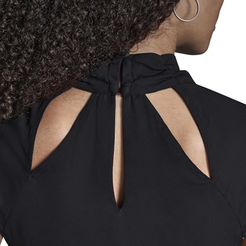 BCBG Women's Short Flutter Sleeve Top with Cutout, Black, Large by BCBG - Used condition - Image 5