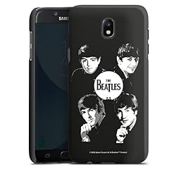 Coque Compatible avec Samsung Galaxy J5 Duos 2017 Étui Housse The Beatles Logo Black & White - Les Beatles, Paul McCartney, John Lennon, RIngo Starr, George Harrison