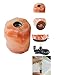 AMOYSTONE Medium Aromatherapy Salt Lamp with Essential Oil Tray, Hand Carved Himalayan Rock for Desk Decor(4-6 lbs)