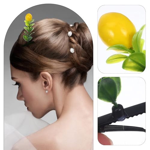Pinzas de pelo de limón divertidas para regalar en cumpleaños y detalles de comunión 30 piezas 7