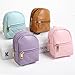 AIBFRID 4Pcs Mini Backpack Keychain,Cute Cosmetic Bag for Women Christmas Gifts for Grandkids,PU Leather Makeup Bag Key Pocket Lipstick Bag Birthday Gifts for 4 5 6 7 8 9 10 11 12 Year Old Girls