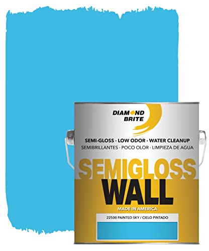 Diamond Brite Semi Gloss Latex Paint, Painted Sky, 1 Gallon, 22500-1