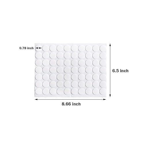 Miniatura 30 de BUSOHA 350 PCS Double-Sided Adhesive Dots,Clear Removable Sticky Adhesive Putty,Round Acrylic No Trace Sticky Putty Waterproof Dot Stickers for Wall