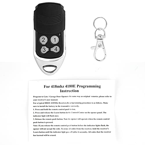 Garagentor Handsender Fernbedienung für 418MHz Chamberlain LiftMaster 4180E, 4182E, 4183E, 4185E, 1 Stück