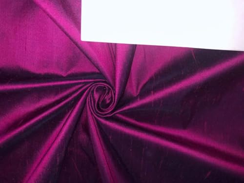 Tissu Dupion en soie rose noir 137,2 cm | Éveillez votre créativité
