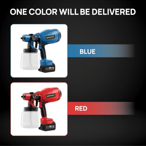Image of TOMAHAWK CPS-20C Power Paint Sprayer 3800 RPM Noload Speed, 200cm-500cm Spraying Diameter with 20V-2 X 3.0 Ah Battery | Suitable for Wall, Door Paintings