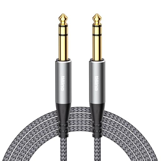 Tisino Cable TRS 1/4" - 1M, Cable de Audio Balanceado Estéreo, Interconexión Profesional y para Guitarra, Ideal para Monitores de Estudio, Mezcladoras y Altavoces | Ya disponible en tu tienda friki favorita! En mundofriki.es! Tisino Cable TRS 1/4" - 1M, Cable de Audio Balanceado Estéreo, Interconexión Profesional y para Guitarra, Ideal para Monitores de Estudio, Mezcladoras y Altavoces | Ya disponible en tu tienda friki favorita! En mundofriki.es!