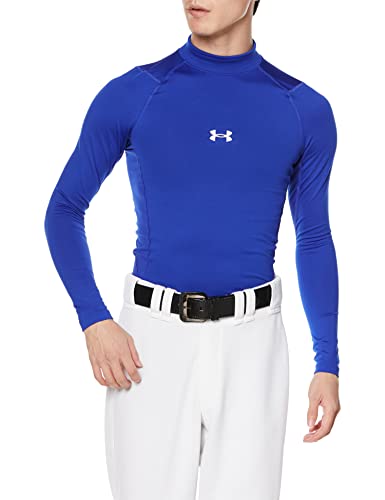 [アンダーアーマー] 野球ベースレイヤー UAコールドギアアーマー コンプレッション ロングスリーブ モックシャツ メンズ Royal / /(2022モデル) 2XL