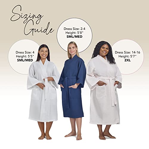 Boca Terry Women's And Men's Bathrobe, One Size #TOP3