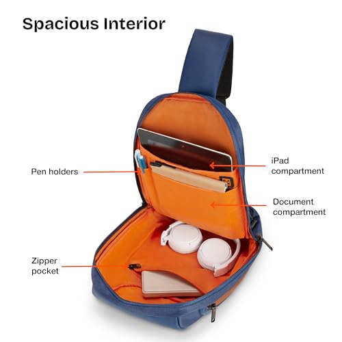 Image of Nasher Miles Astoria Sling Bag | Crossbody Bag | One Shoulder Bag| Multipurpose Travel Bag | Ideal for Daily Use, Office, Travel, Hiking