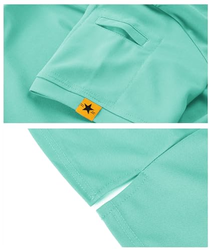Image of SCODI Men's Golf Polo Shirt Short Sleeve Tactical Shirts Casual Tennis T-Shirt