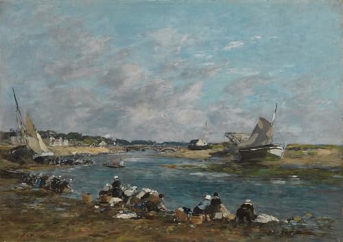 Pintura mural decorativa de Boudin en lienzo de 60x90cm para paredes vacías