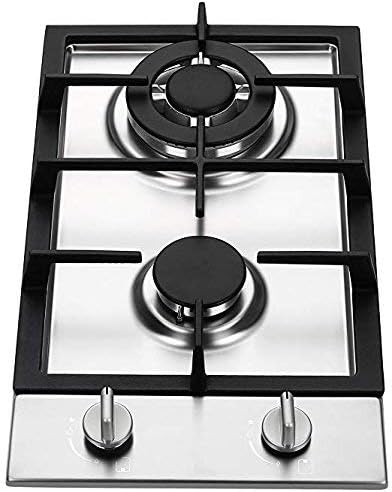 - Ramblewood GC2-37N (Natural Gas) high efficiency 2 burner gas cooktop, ETL Safety Certified..