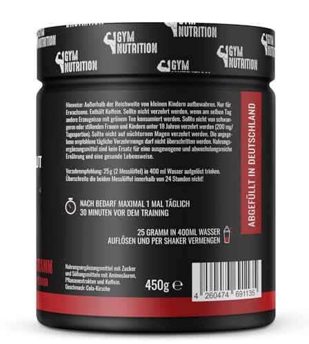 Fatality Pre Workout Booster – 450 g Pulver – 2023 USA Matrix Matrix, ATP – Ansicht 2