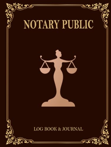 Notary Public Journal: Official Record Log Book to Document Notarial Acts | Large Organizer with Witness Signatures, ID Trackers, and Thumbprint Blocks